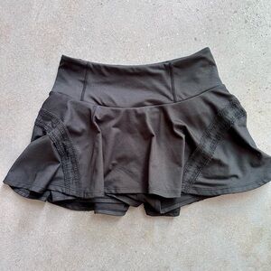Free People FP Movement Pleats and Thank You Skort Blk SM